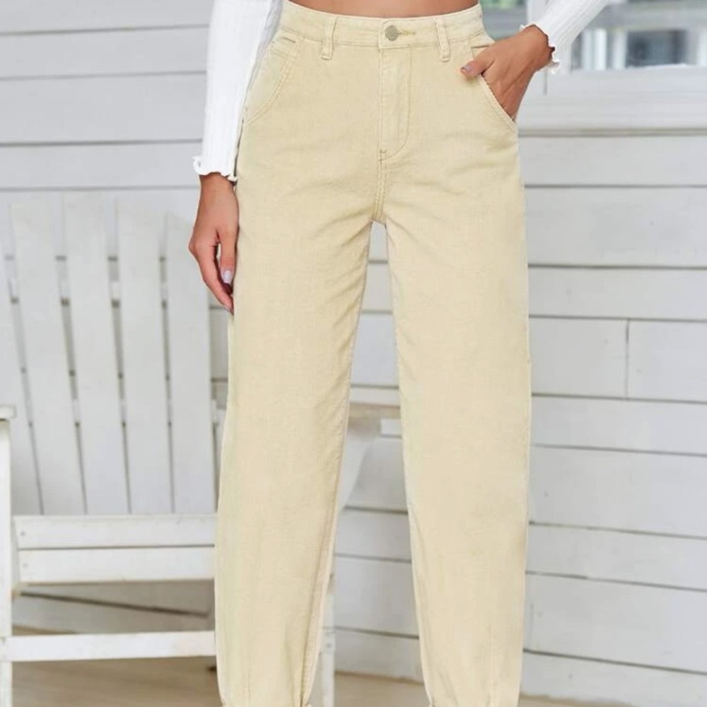High Waisted Corduroy Pants